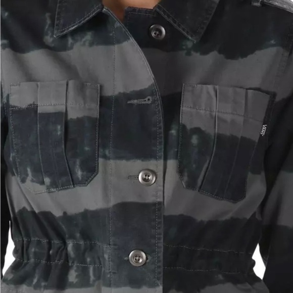 Vans ladies jacket. Grey striped tie dye style size small - Picture 4 of 12